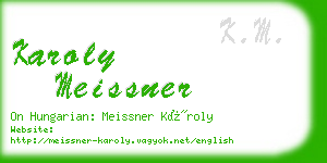karoly meissner business card